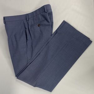 Lauren Ralph Lauren Total‎ Comfort Trousers Blue Gray Dress Pants Size 34 x 30